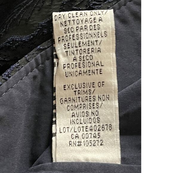 Kay Unger dress Jude Column gown dark midnight size 6 - Picture 7 of 8